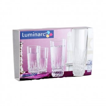 Luminarc император набор стаканов Зшт 310мл высокие (76566) Е5182 
