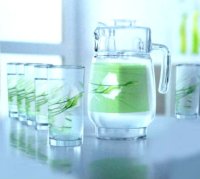 Набор кувшин со стаканами 7 пр Luminarc Sofiane green J8056