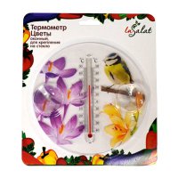 Термометр оконный Insalat Цветы 473-011
