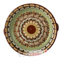 Блюдо круглое Троянская керамика Flora 30 см 008/F02917