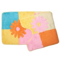 Набор ковриков для ванной и туалета 2 шт Vetta Цветочная фантазия 462-013  